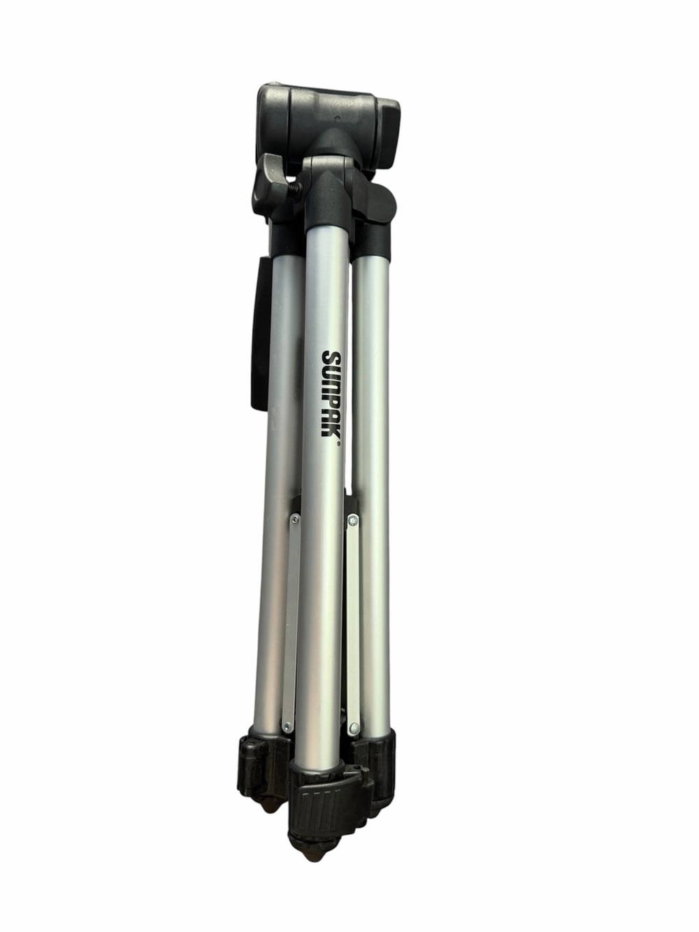 Sunpak Adjustable Aluminum Camera Tripod with Pan-Tilt Head & Bubble Level